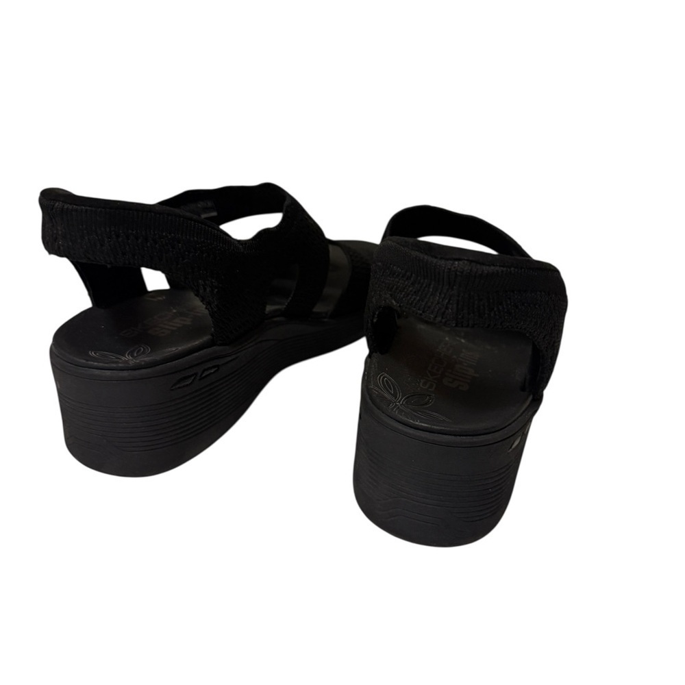Stylish Skechers Pier-Lite - Slip On by - Hands Free Slip-Ins Black Sandals - Picture 2 of 9